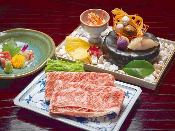 【やまぐち和牛燦(きらめき)付き季節会席の料理/例】