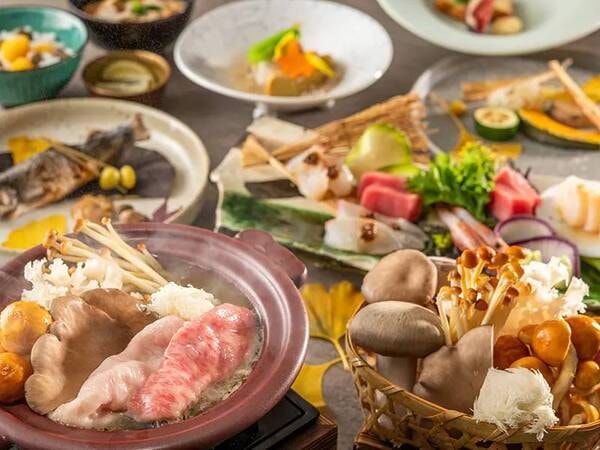 【土地の恵み会席(25年9~11月の一例)】埼玉県産「武州和牛」を堪能。彩玉の秋の味覚を感じる