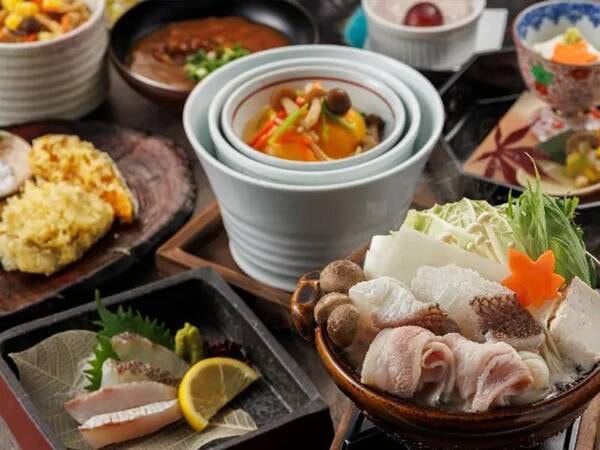 知多の特産物や旬の食材を使用した会席料理　季節の会席（9～11月）/例