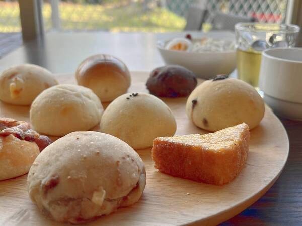 宿こだわりの、素材厳選のパン