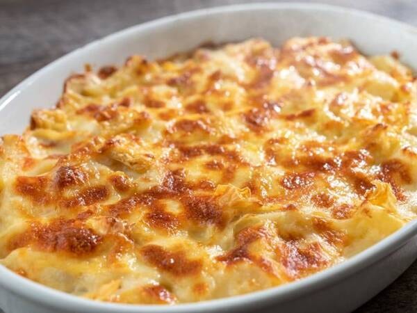 【朝食ビュッフェ】ご当地メニュー 日光湯波グラタン ※一例