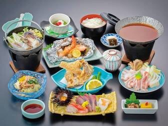 なだうら温泉 元湯　磯波風／【季節の和御膳/例】お得に楽しめる和御膳プラン！豊かな海と自然に育まれた食材の数々に舌鼓