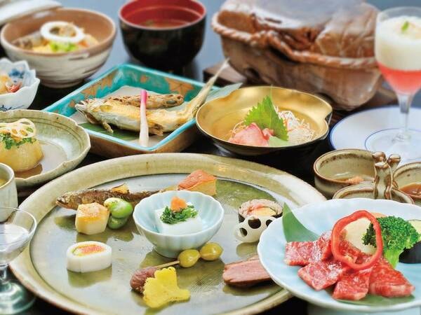 【郷土会席/例】料理長がこだわる南信州の旬の味覚を堪能