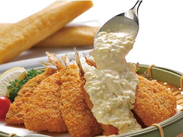 【朝食ビュッフェ/例】ふっくら鯵フライと伊豆・七尾たくあんのタルタルソースなど