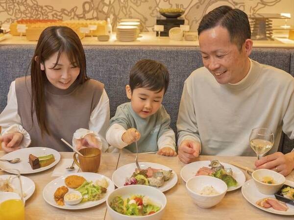 【朝食ビュッフェ/例】ご家族でも楽しめる