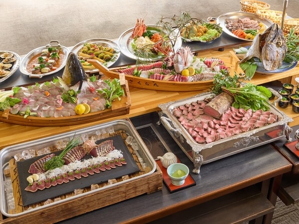 ・【夕食バイキング　イメージ】旬を生かした種類豊富なメニューの夕食バイキング