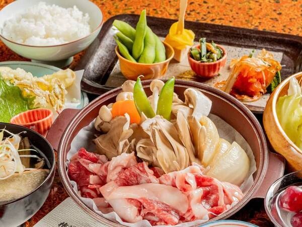 【牛陶板焼き付き郷土会席膳/例】