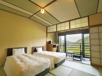 箱根小涌園 三河屋旅館/【別館和室ツイン/写真一例】和室にベッド2台を設置(バスなし)