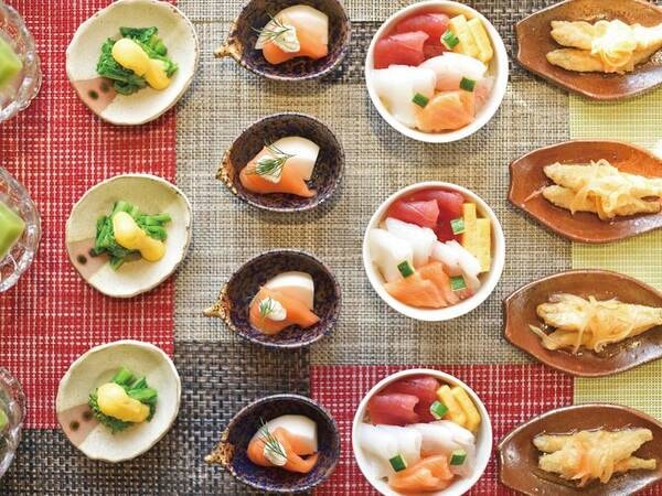 【和洋ビュッフェ/例】旬を味わう料理長こだわりのメイン料理と地元食材を使ったビュッフェを堪能!