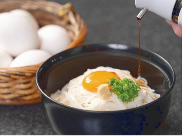 【朝食バイキング】かまたま素麵/例