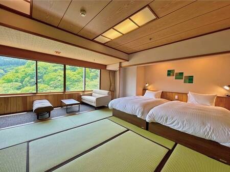 【高層階和ベッド】本館 バス・トイレ付