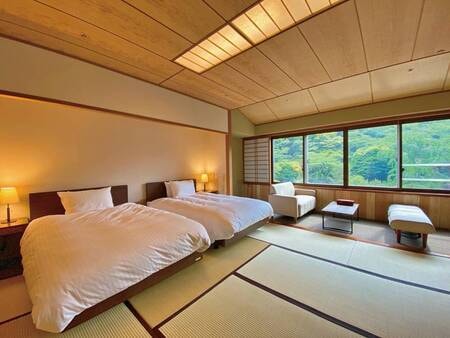 【渓流側和ベッド】別館 バス・トイレ付