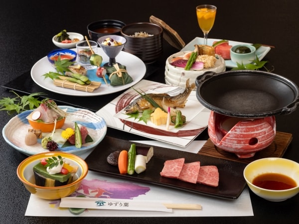 【季節のスタンダード会席（夏）/例】飛騨牛も味わえる約9品の会席
