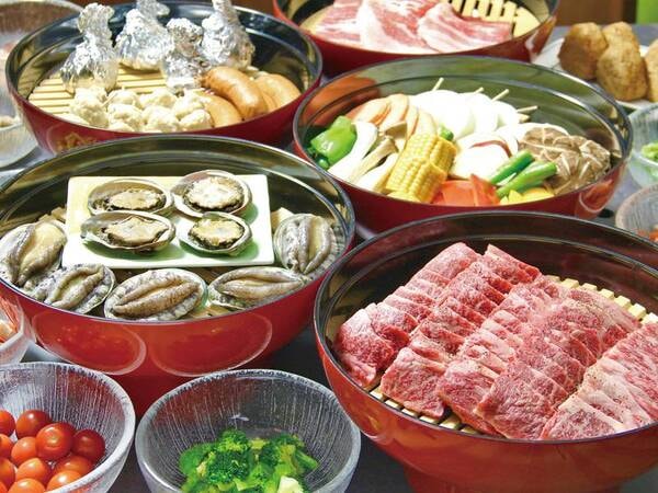 【夕食/例】夢の企画!あわび食べ放題&霜降り牛も食べ放題!