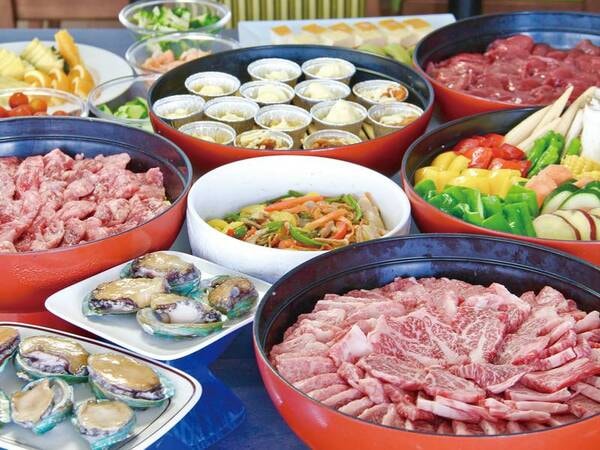【夕食/例】夢の企画!あわび食べ放題&霜降り牛も食べ放題!