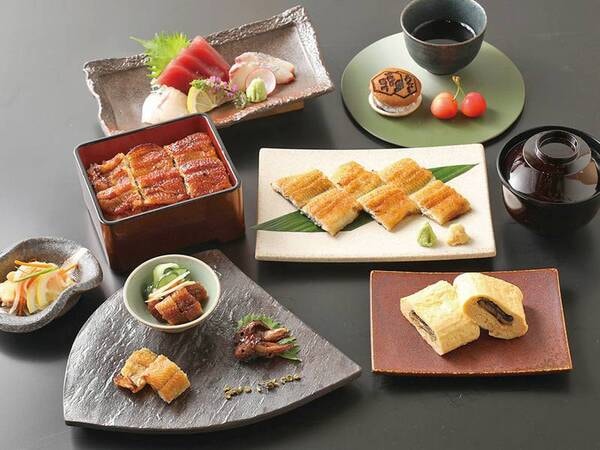【夕食/例】うなぎ『四代目菊川』の雛菊コース