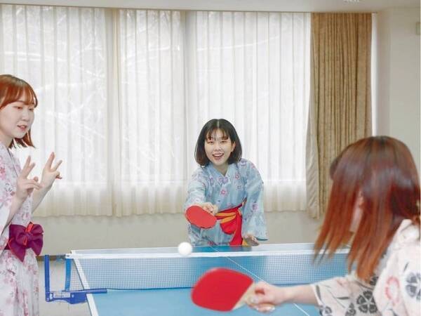 卓球のプレイ料金も最初の30分無料！（以降は30分ごとに500円かかります）