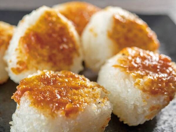 舞茸味噌の焼きおにぎり/朝食例
