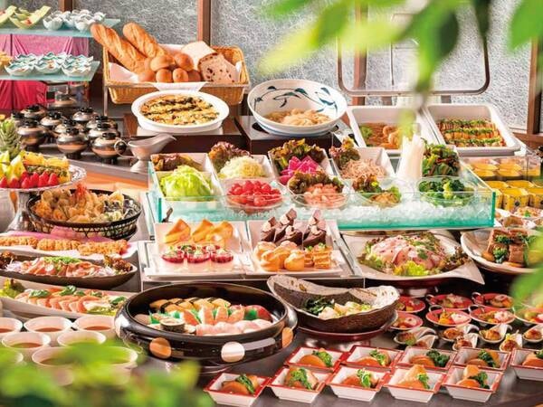 【[基本]メイン付！創作料理ブッフェ/例】お肉料理メイン・お造りは個別提供、その他はブッフェで好きなだけ