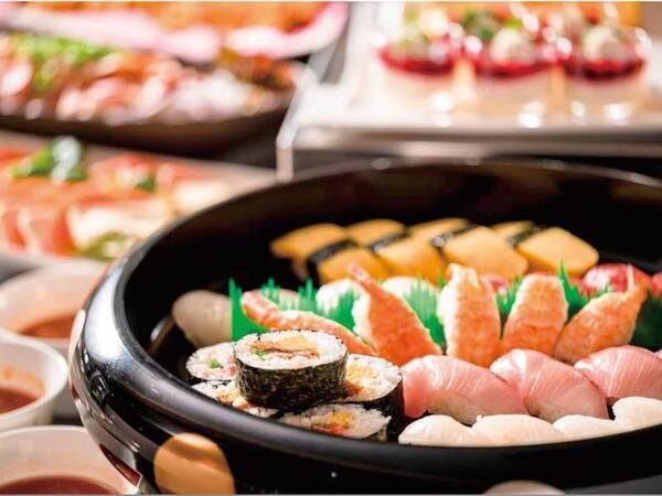 【ライブキッチン/お寿司/例】目の前で握るお寿司も食べ放題