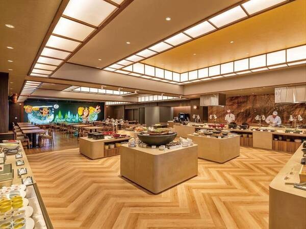 ビュッフェ全体図/例 ビュッフェでは茨城の知られていない料理もご提供