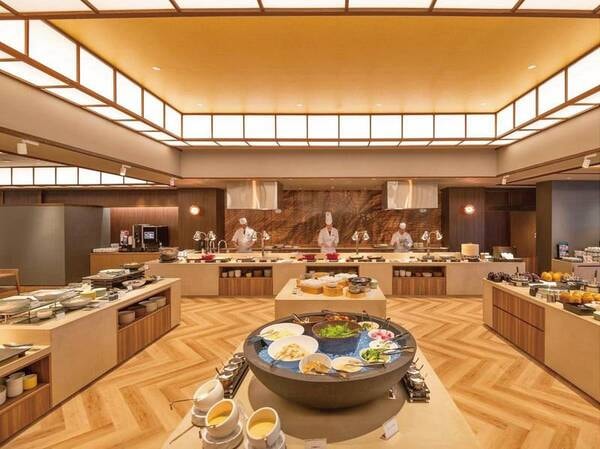ビュッフェ全体図/例 ビュッフェでは茨城の知られていない料理もご提供