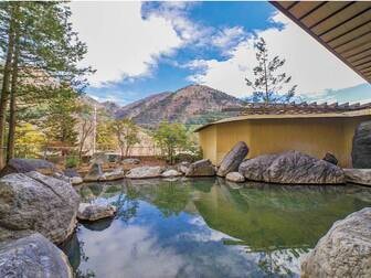 ほったらかしの宿 ゆうふり那須塩原(旧:塩原温泉 八汐荘)/男性露天風呂