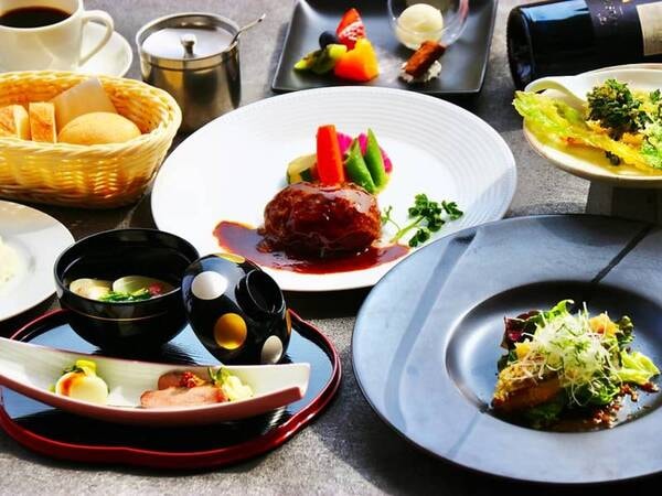 選べるメインディナー/那須野が原牛ハンバーグ（例）