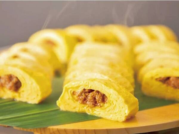 朝食ビュッフェ:東紀州産卵を使った特製出汁巻き(例)