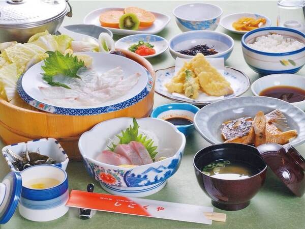 【鯛しゃぶ会席/例】愛媛の県魚「鯛」をしゃぶしゃぶでいただく