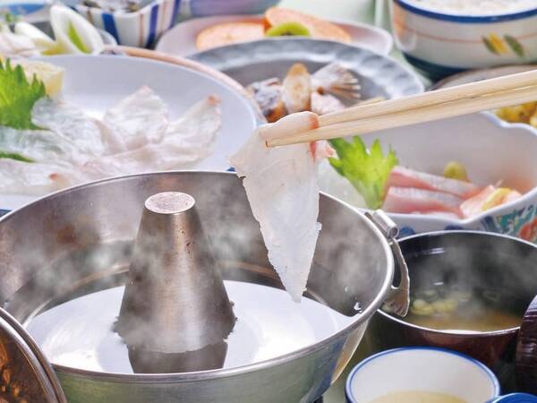 【鯛しゃぶ会席/例】瀬戸内海のぷりぷりの鯛のしゃぶをご用意!瀬戸内の海の幸を存分に堪能!