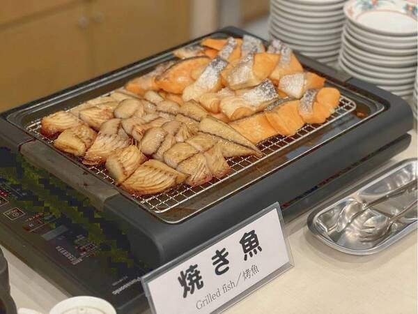 【和洋朝食バイキング/例】和食で焼き魚もあり