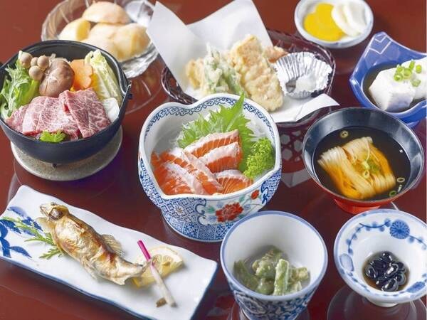 【会席料理/例】山里の恵みを盛り込んだ季節の会席