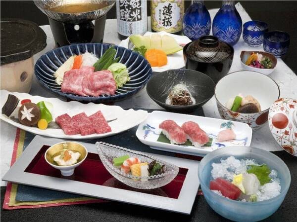 【近江牛会席/例】日本３大和牛の近江牛を４種類の料理に仕上げた、人気プラン