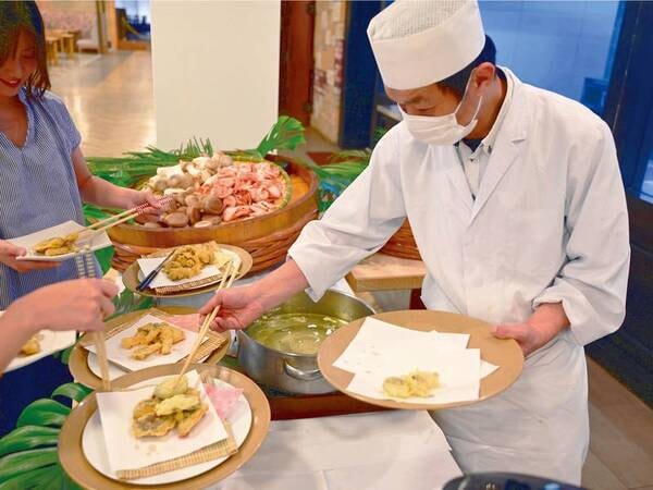 秋のバイキング料理一例
