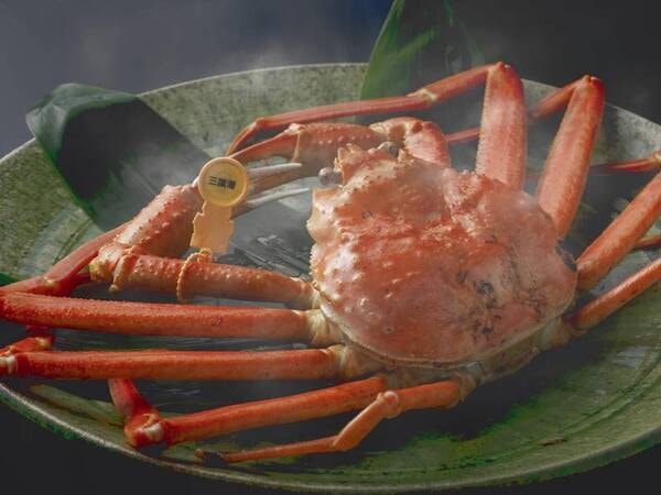 これぞ最上級！「贅沢かにコース」/越前蟹一例