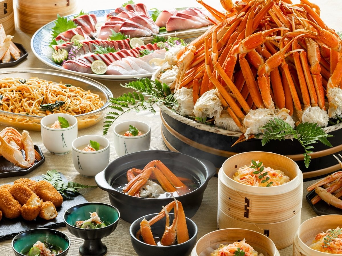 山中温泉 河鹿荘の「【レイトチェックアウト】本ずわい 蟹旬の食材を