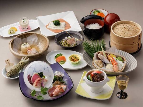 【和洋会席（飲み放題付）/例】和洋の料理長がそれぞれ腕をふるう品々。嬉しい飲み放題付！