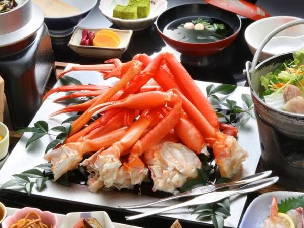 【蟹食べ放題プラン/例】紅ずわい蟹が60分の食べ放題！無言でむしゃぶりつくジューシーな味わい