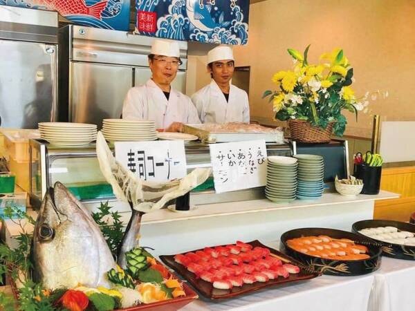 夕食バイキング例
