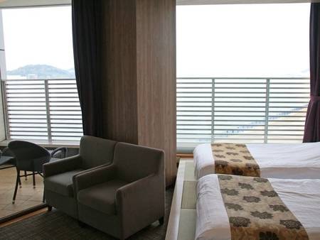 【リゾートツイン/一例】関門海峡を一望できる客室で最高の非日常を