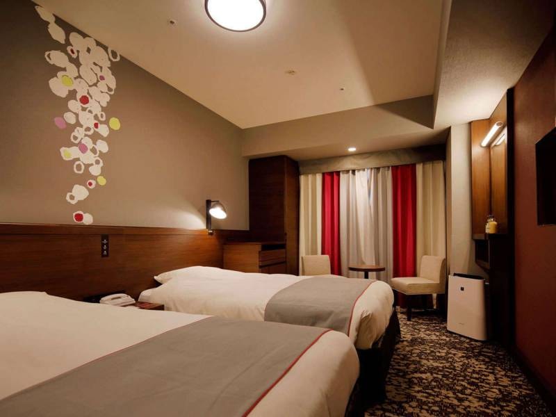 ホテル モンテ エルマーナ福岡の「【天神・キャナルシティ徒歩圏内】エルマーナのシンプルステイ（素泊まり）」7,895円～！ ＜【禁煙】ツインルーム（WiFi完備）＞ 【ゆこゆこ】