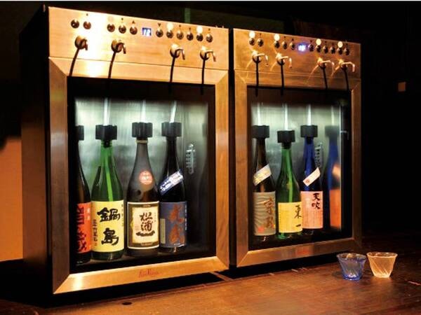 【日本酒飲み放題/例】日本酒サーバーは4つ16種のお酒が飲み放題（通常90分2400円）