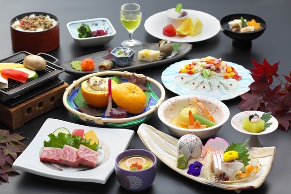 2026年秋　会席料理「藤」の提供例