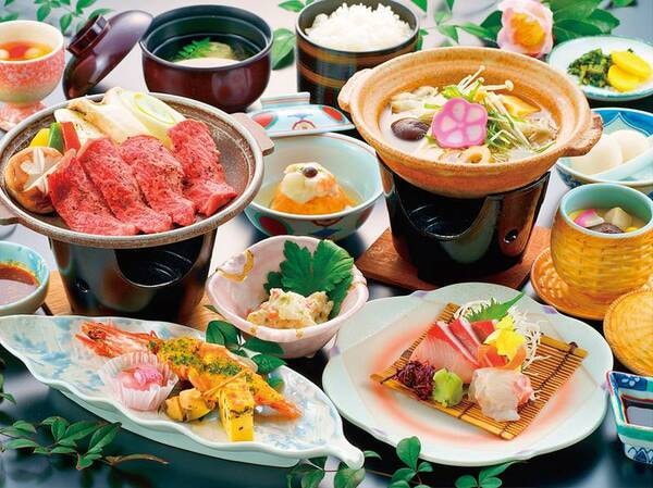 七万石御膳/和牛陶板焼きを選択した際の一例
