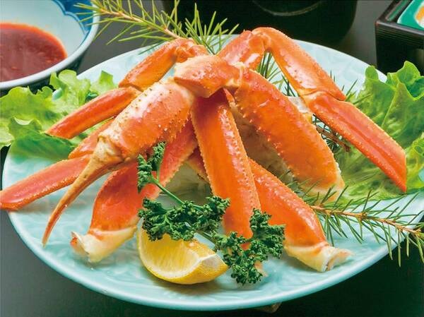 ズワイ蟹の浜茹で一例