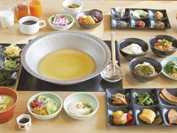 朝食は2種類から選択可【朝食/例】全40種和食バイキング