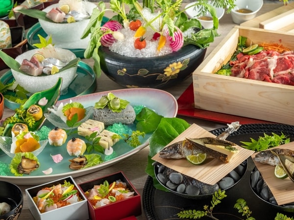 雲仙あか牛等を使用した季節の会席