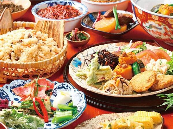 【朝食バイキング/例】朝は「ふるさとバイキング」がテーマ!