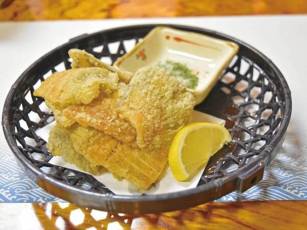 【[2大味覚]活鮑･平目会席/例】平目姿造りの骨を「骨煎餅」にして食べられます♪